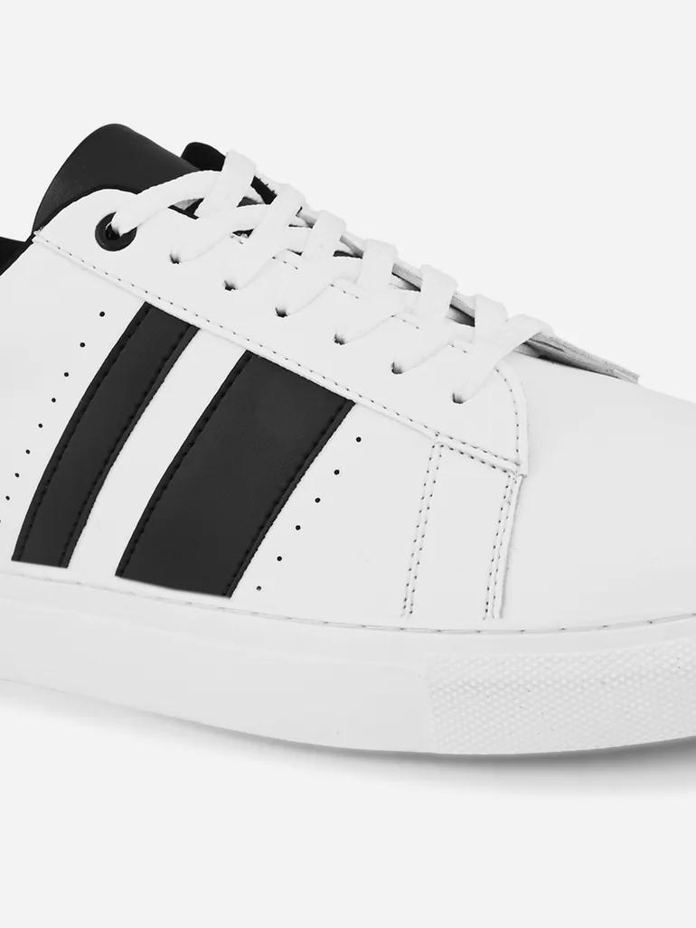 Color Block Lace Up Sneakers - 4