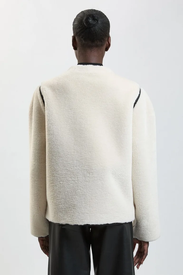 Faux Fur Tipped Turnlock Coat - 1