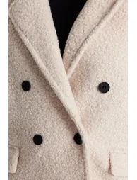 Stone Oversized Coat - 6