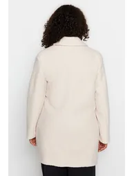 Stone Oversized Coat - 3