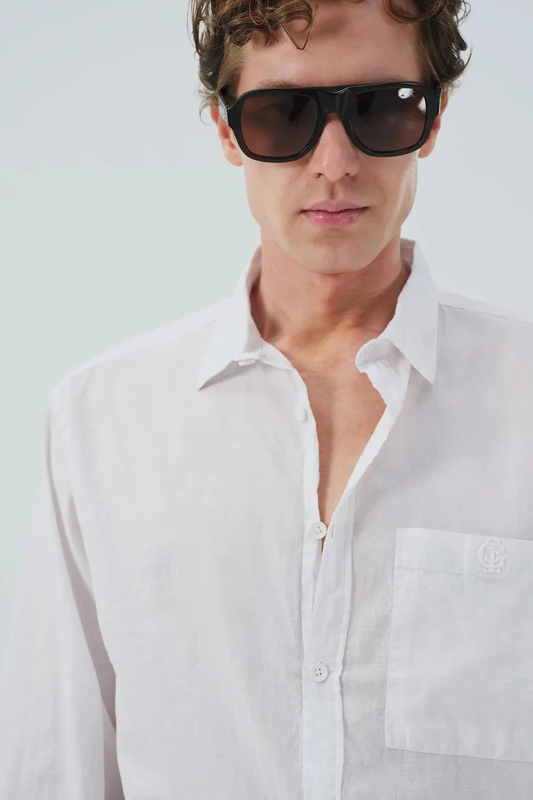 GIESTO Regular Fit Poplin Button-Up Shirt - 1