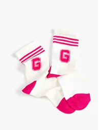 Embroidered College Socks - 1