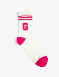 Embroidered College Socks