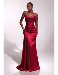 Rosie Satin Dress - 1