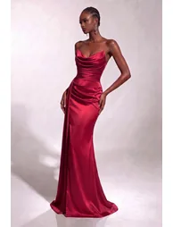 Rosie Satin Dress - 3