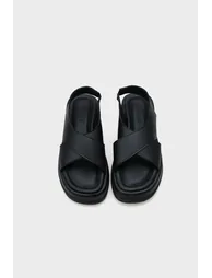 Women's Wedge Heel Cross-Band Sandals - 4