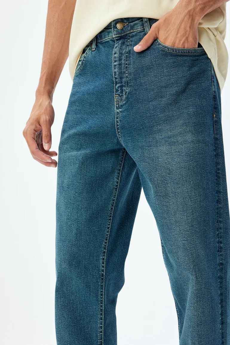 Dark Indigo Men's Jeans - 4