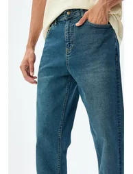 Dark Indigo Men's Jeans - 4