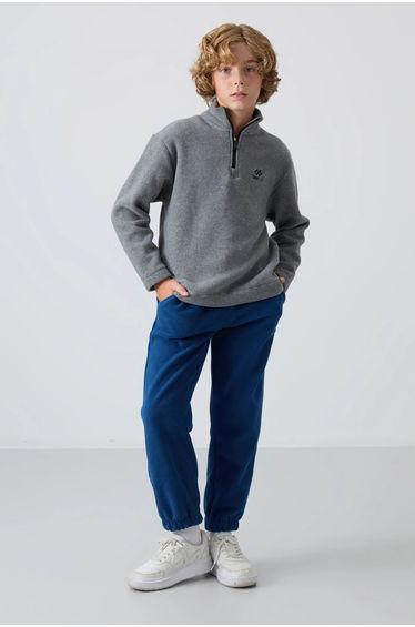 TOMMY Youth Half Zip Embroidered Sweatshirt product thumbnail 2