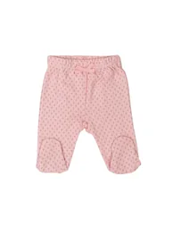 Pack of 2 - Baby Soft Cotton Interlock Footed Pants, 0-3M - 1