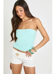 Textured Flower Trim Hotpant - cream - 1