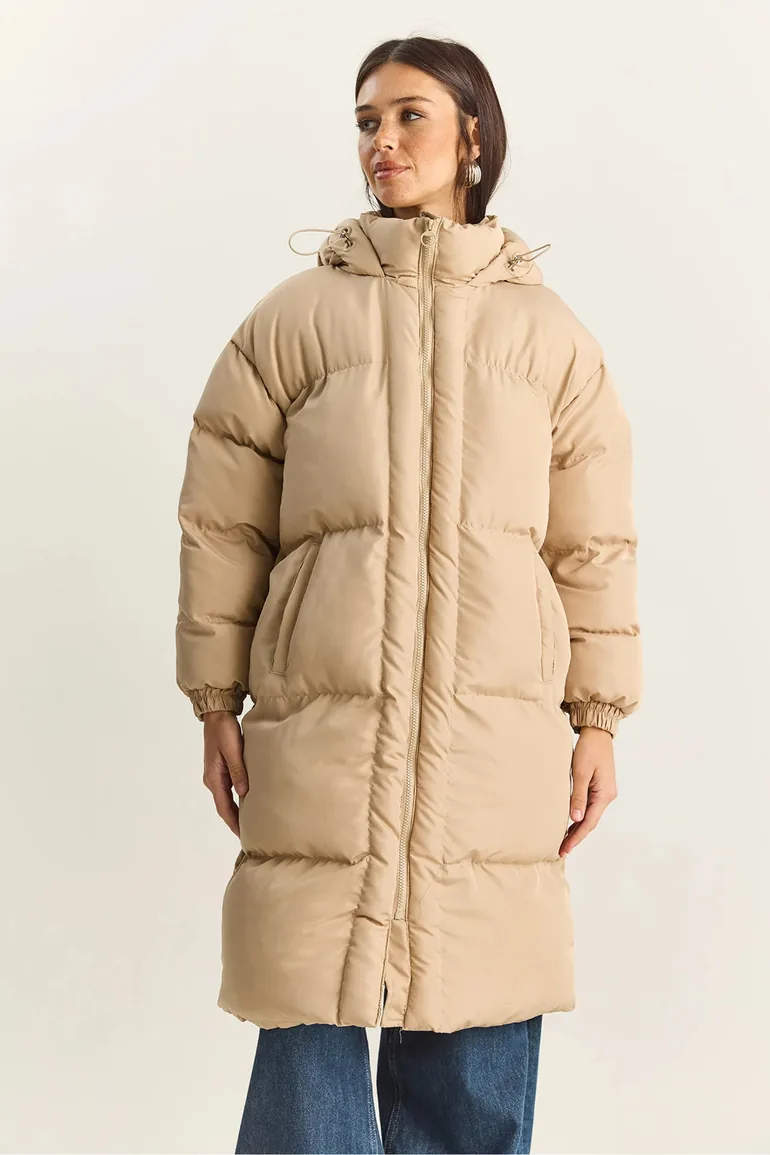 LUCCI Hooded Long Sleeve Puffer Jacket with Pockets - 5