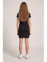 Black Short / Mini Printed Knitted Dress - 5