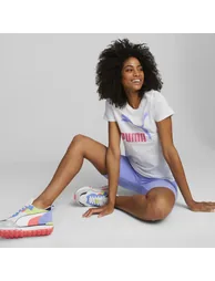 Classics Logo Tee (s) Puma White-lavende - 6
