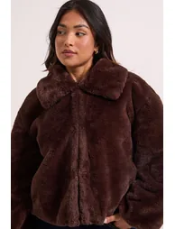 Petite Faux Fur Coat - 1