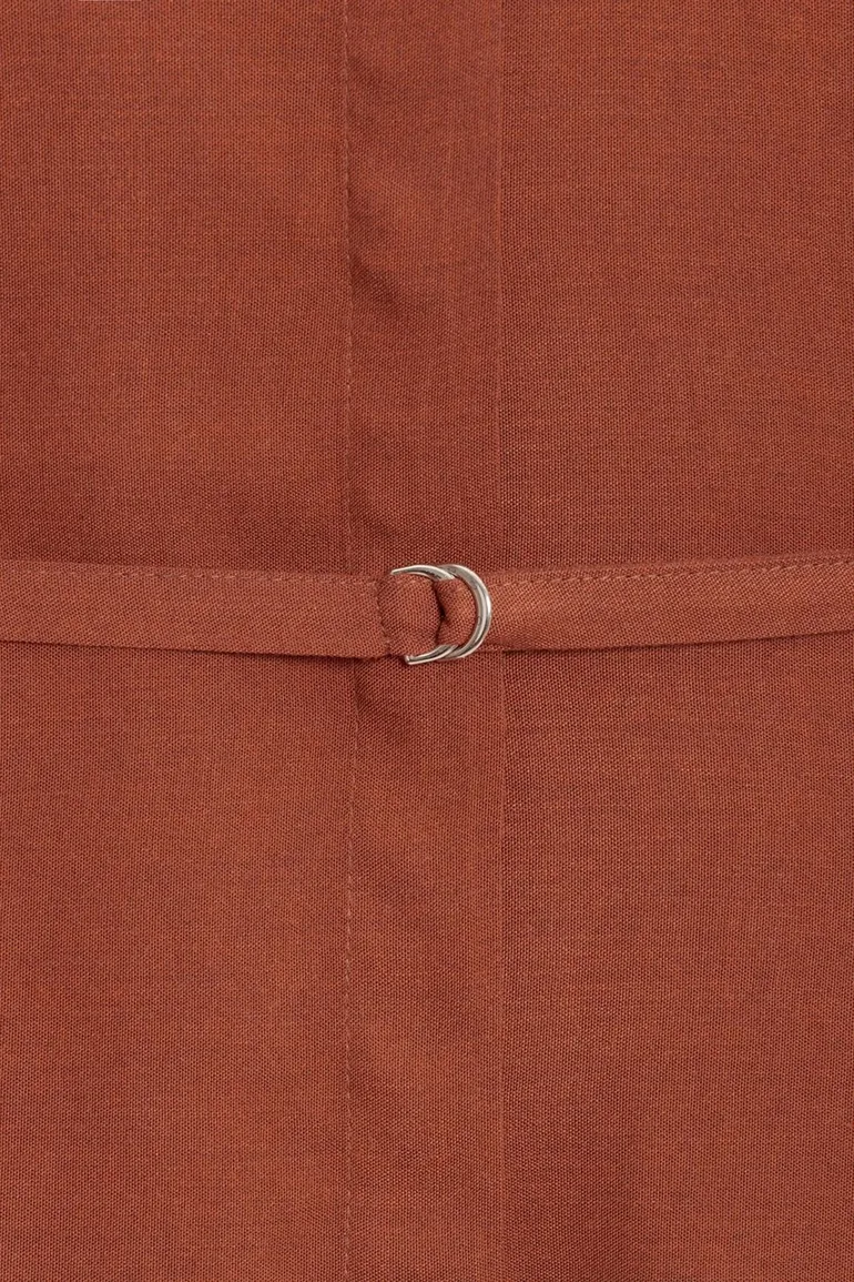 Dilvin Long Belted Woven Shirt - 2