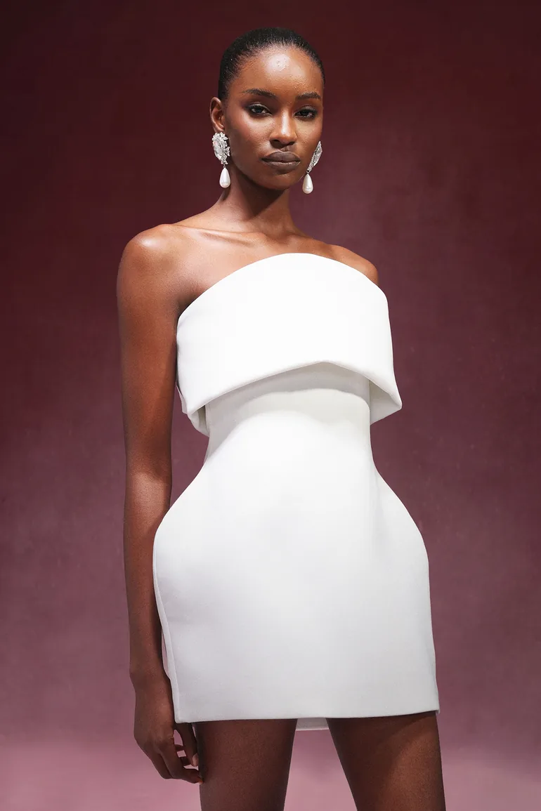 Juju Strapless Sleeveless Mini Dress - 3