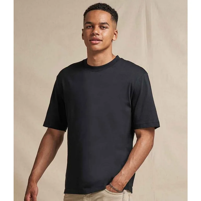 Awdis Unisex Adult 100 Oversized T-Shirt - Deep Black - 2