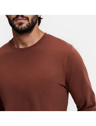 Crew Neck Long Sleeve T-Shirt - 2