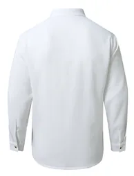 Men Texture Mandarin Collar Long Sleeve Shirt - 3