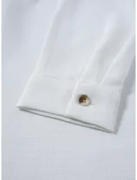 Men Texture Mandarin Collar Long Sleeve Shirt - 2