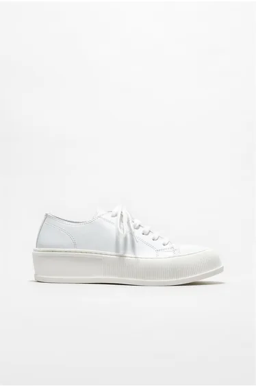 Women's Sneakers - White Leather