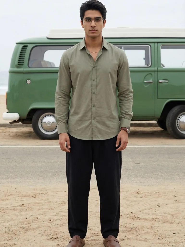 Men Comfort Solid Casual Shirt - 5
