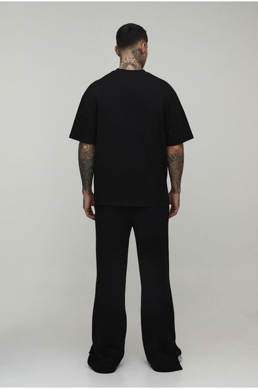 Tall Oversized Official Heavyweight Extended Neck T-shirt - black product thumbnail 2