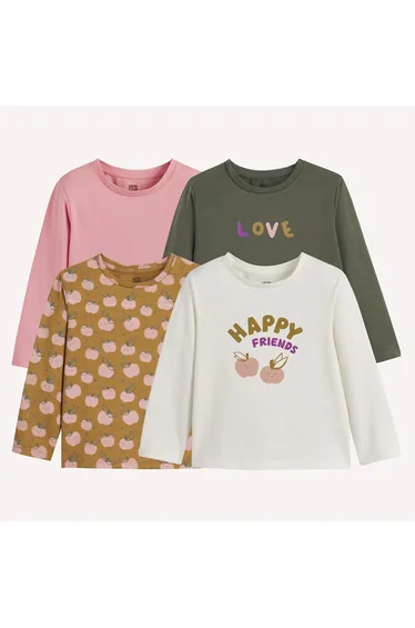 Pack of 4 Long Sleeve T-Shirts