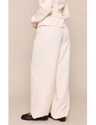 Petite Cream Balloon Hem Woven Trouser Co-ord - 2