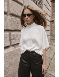 Bat Sleeve Blouse - 1