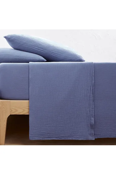 شرشف سرير قطن موسلين سادة