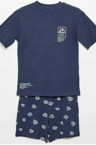 2-piece cotton short pyjamas BLUE