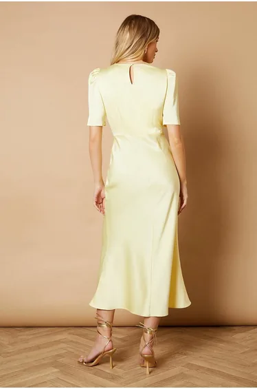 فستان ميداكسي ساتان