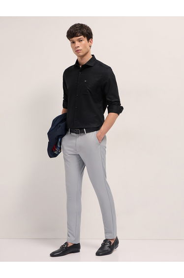 Men Woven Design Tailored Fit Formal Shirt