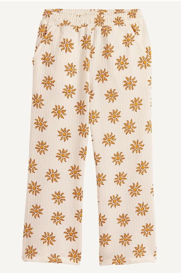 Sun Print Wide Leg Trousers