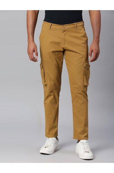 Cotton Tapered Fit Cargos Trousers