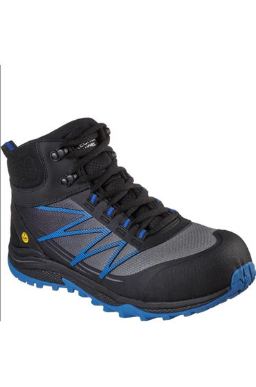 Skechers Mens Puxal Firmle Leather Safety Boots - Black/Blue