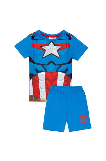 Captain America Boys Captain America Short Pyjama Set - Blue/Red