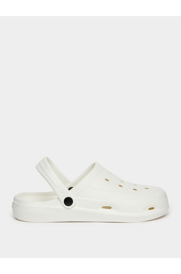Men White Slip-On Clogs