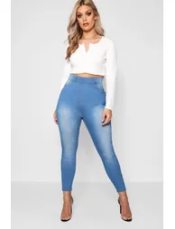 Plus Annabel Basic Jegging - light blue