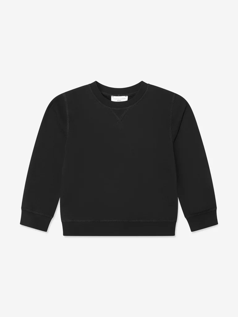 Childsplay Kids Cotton Sweatshirt in Black - 2