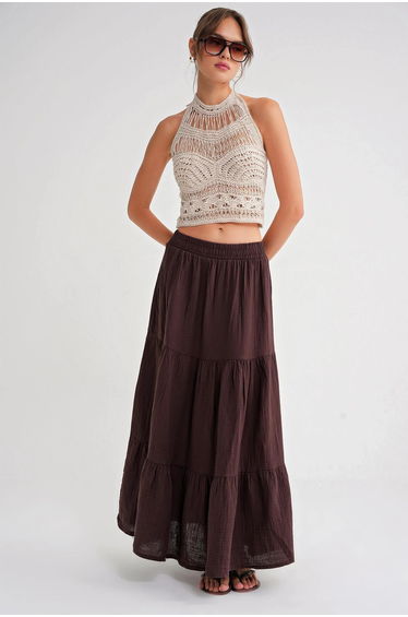 Mixray Maxi Cotton Skirt