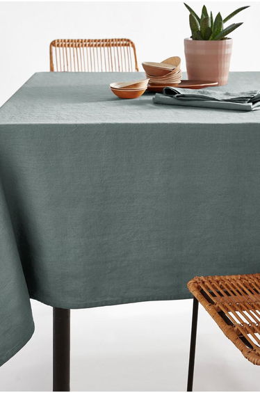 Victorine Pre-Washed Linen Tablecloth