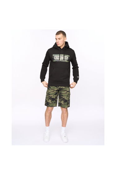 Men's Crosshatch Camtort Hoodie in Black