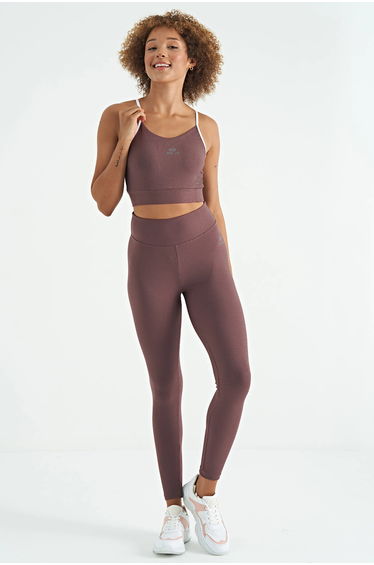 TOMMY Fitted Sleeveless Crop Sports Top