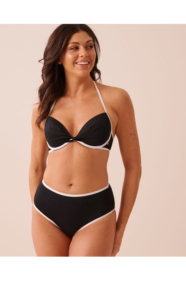BLACK & WHITE Push-up Bikini Top