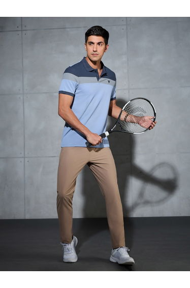Color Block Short Sleeve Pique Slim Fit Polo T-Shirt