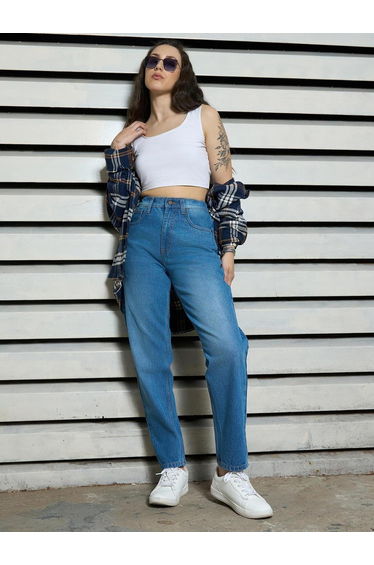 High Rise Regular Fit Jeans