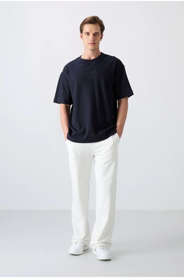 TOMMY Oversized Logo Embroidered Cotton-Blend T-Shirt
